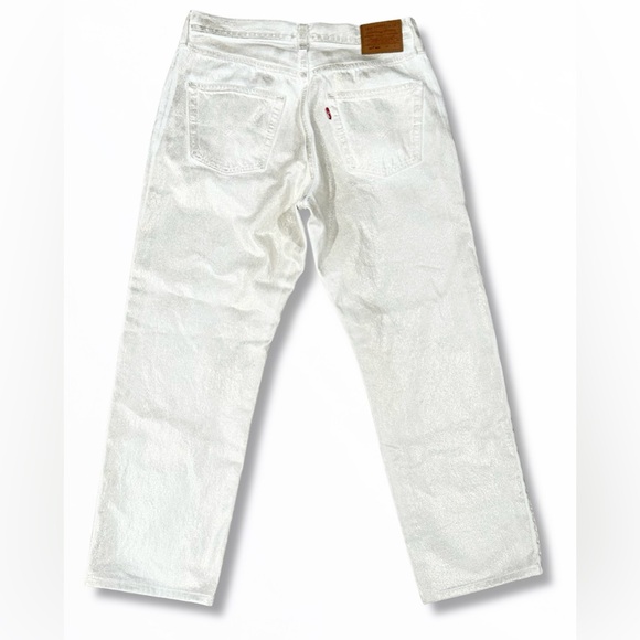 Levi’s Women Jeans Size 29 Coated 501 90s Premium Jeans in White Y2K NWOT - Picture 5 of 14